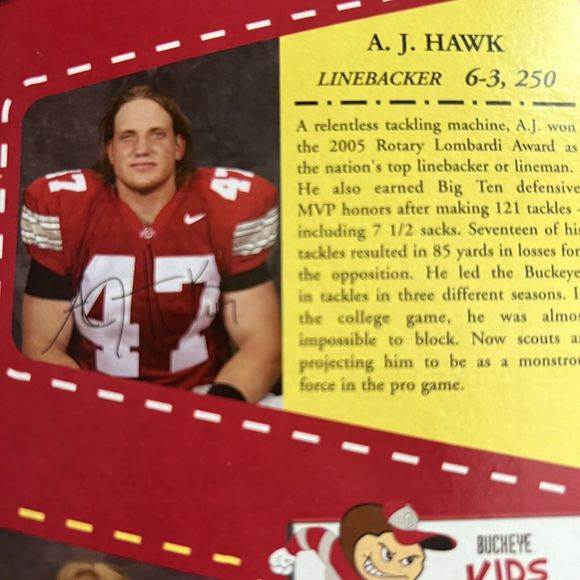 OSU Buckeye Heroes Signed Full Cereal Box Autographed by Hawk, Carpenter… - Picture 9 of 14